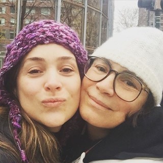 Gabriela Duarte e a mamãe, Regina, em Nova York