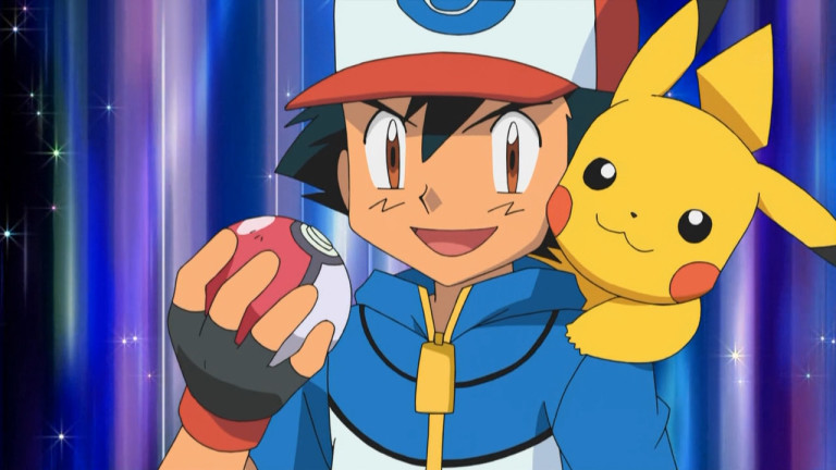 Ash e Pikachu, personagens do anime "Pokémon"