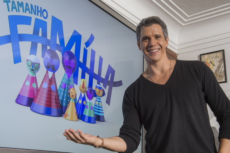 Marcio Garcia no lançamento do programa 'Tamanho Família', da Globo