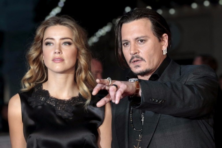 Johnny Depp e sua ex-mulher Amber Heard