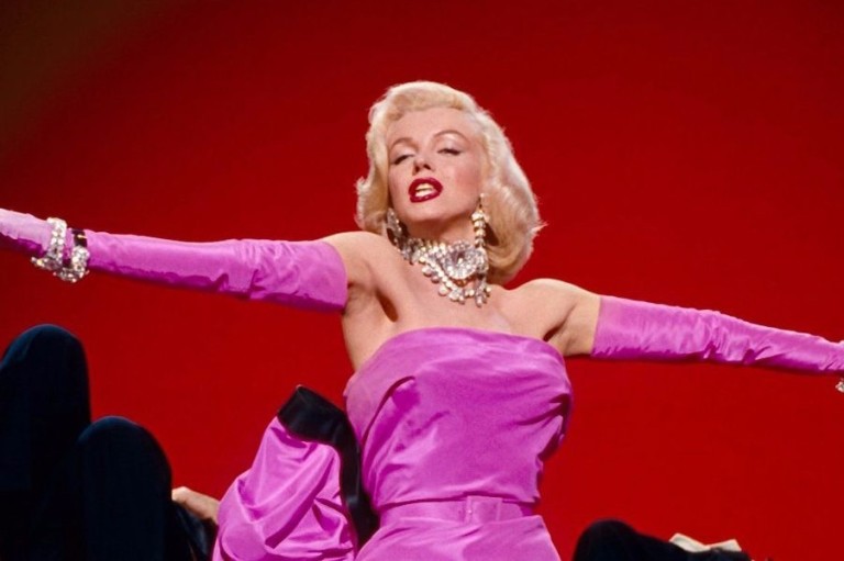 Marilyn Monroe no filme "Os Homens Preferem as Loiras" (1953)