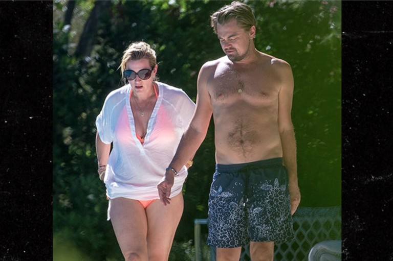 Leonardo DiCaprio e Kate Winslet são flagrados em momento íntimo em Saint-Tropez