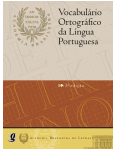 Vocabulário Ortográfico da Língua Portuguesa Vocabulário Ortográfico da Língua Portuguesa